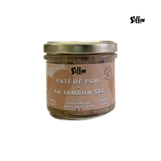 Pâté de Porc Jambon Sec, Sillon, 100g