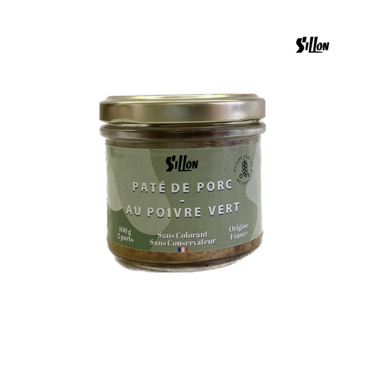 Pâté Poivre Vert, Sillon, 100g