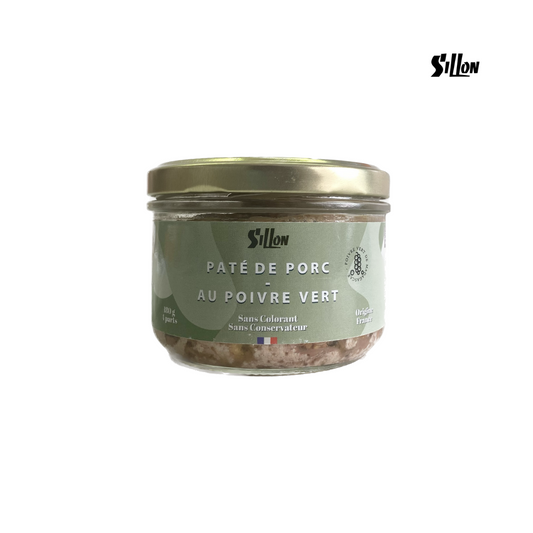 Pâté de Porc Poivre Vert, Sillon, 180g