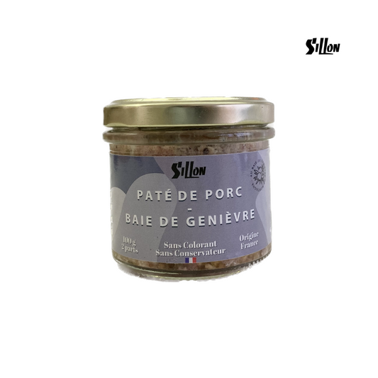 Pâté de Porc Baies de Genièvre, Sillon, 100g