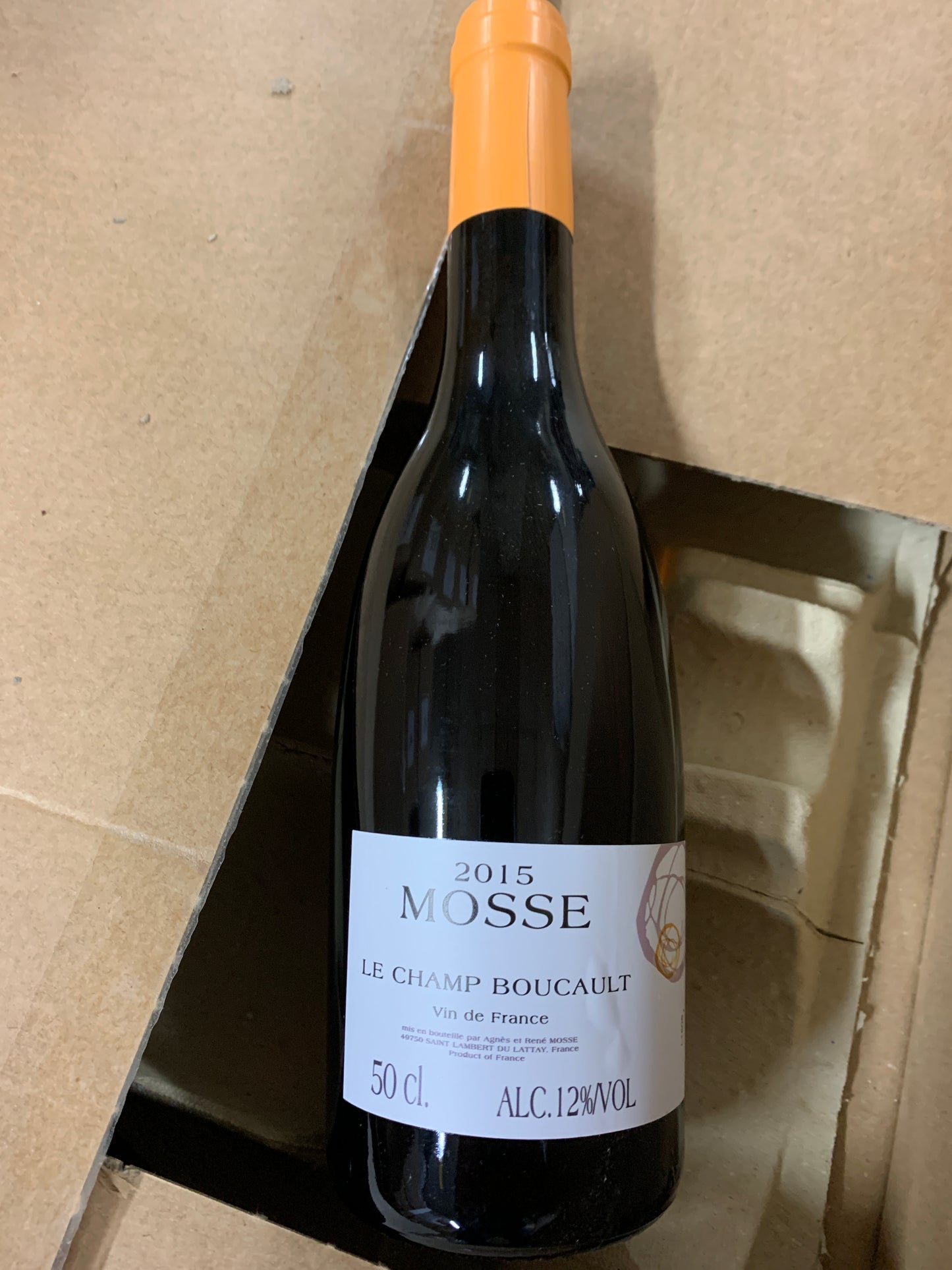 Domaine Mosse, Le Champ Boucault 2015, Loire
