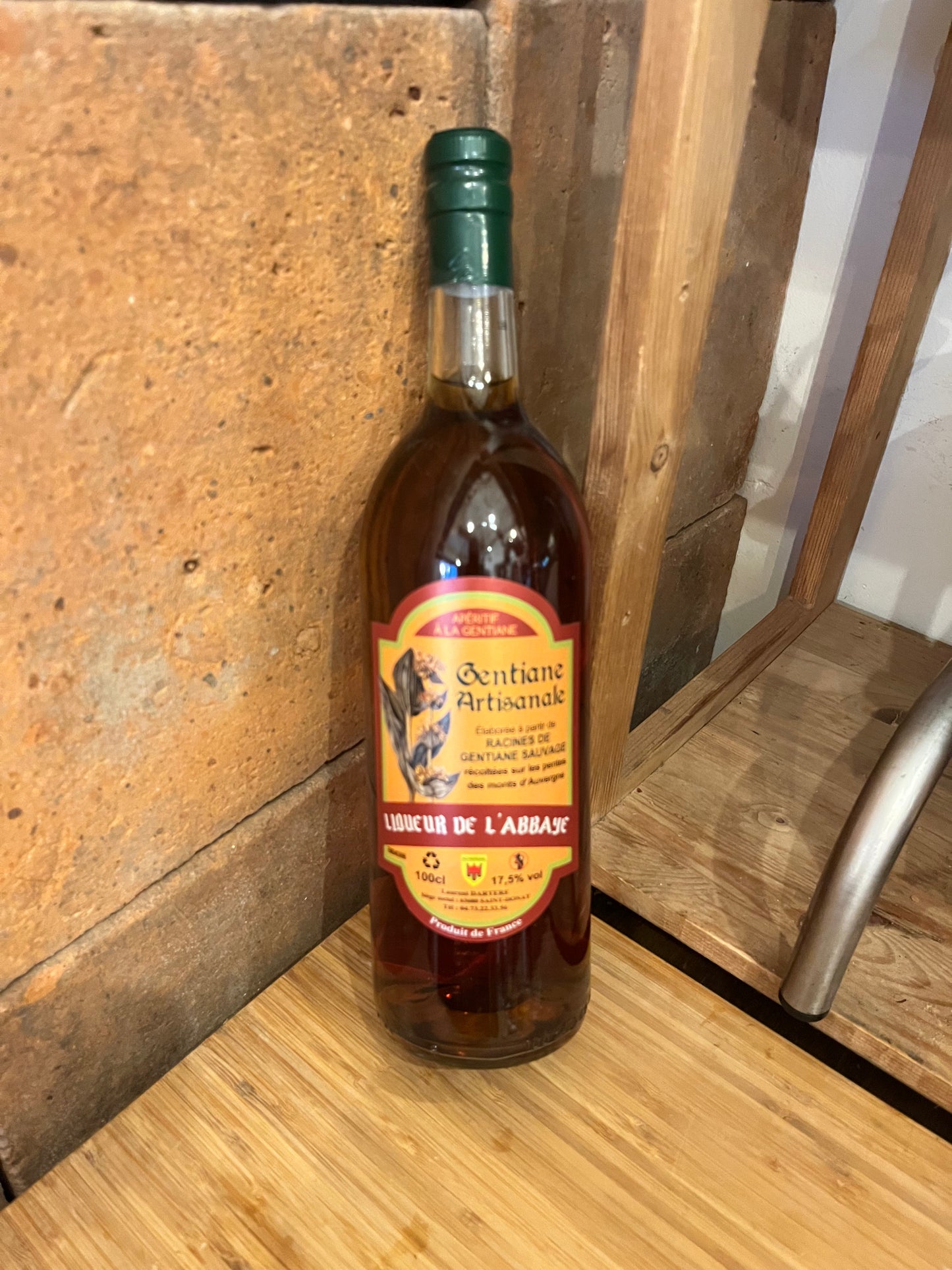 Liqueur De L’Abbaye, Gentiane Artisanale, Auvergne