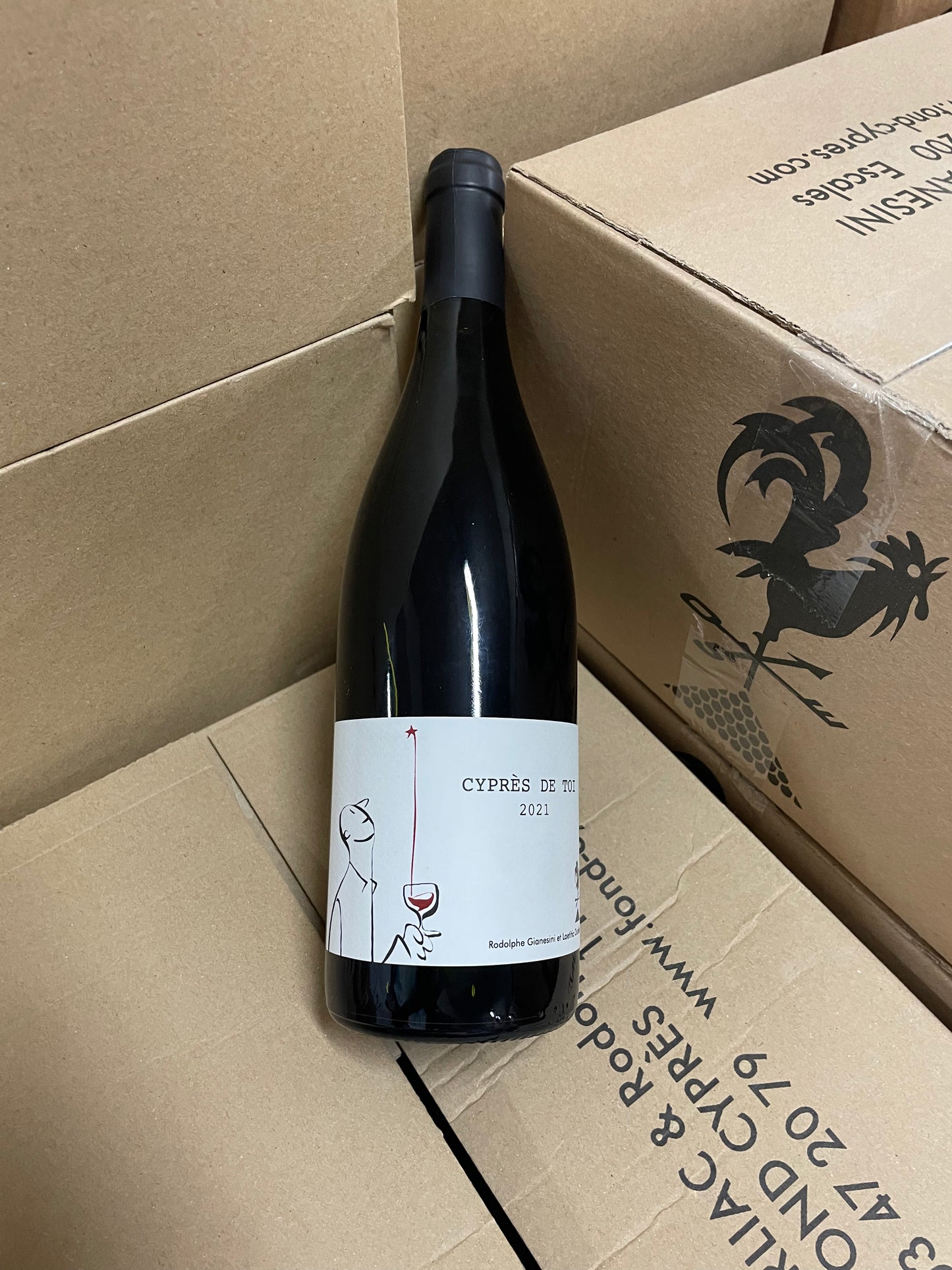 Fond cyprès, cyprès de toi rouge 2023 Languedoc