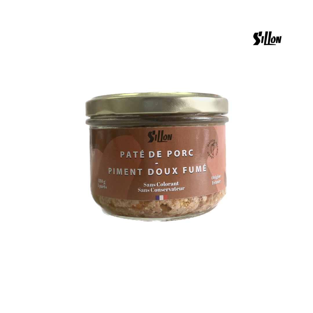 Pâté de Porc Piment Doux Fumé, Sillon, 180g